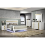 Picture of 5pc White Gold Twin Bedroom set