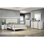 Picture of 5pc White Gold Twin Bedroom set