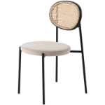 Picture of Dining Chair with Rattan Back and Stainless Steel Legs
