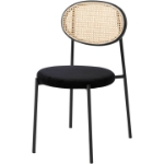 Picture of Dining Chair with Rattan Back and Stainless Steel Legs