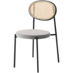 Picture of Dining Chair with Rattan Back and Stainless Steel Legs