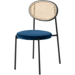 Picture of Dining Chair with Rattan Back and Stainless Steel Legs