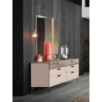 Picture of High Gloss Dresser and Mirror
