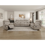 Picture of Genuine Leather Reclining Loveseat