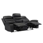 Picture of Genuine Leather Reclining Sofa, Love Seat and Chair