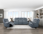 Picture of Genuine Leather Reclining Sofa
