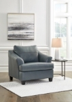 Picture of Genuine Leather Coconut Grey Chair