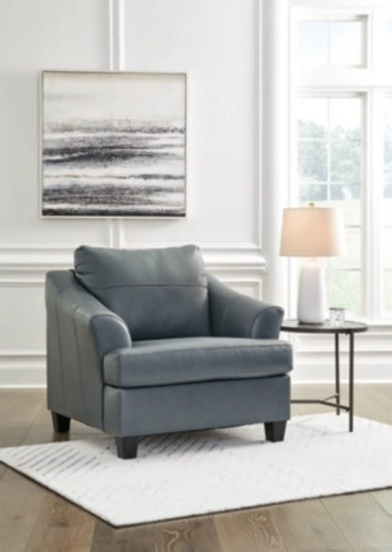 Picture of Genuine Leather Coconut Grey Chair