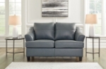 Picture of Genuine Leather Coconut Grey Sofa, Loveseat and Chair
