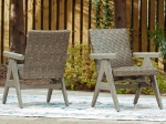 Picture of Outdoor Collection - Dining Table, Chair and Square Fire Pit Table
