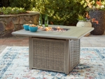 Picture of Outdoor Collection - Dining Table, Chair and Square Fire Pit Table