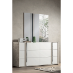 Picture of Wood veneer Dresser and mirror