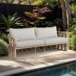 Picture of Outdoor Collection - Resilient Waterproof Fabric Upholstered Outdoor Patio Sofa, Loveseat, Chair and Coffee Table