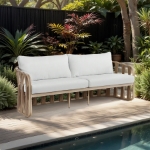 Picture of Outdoor Collection - Resilient Waterproof Fabric Upholstered Outdoor Patio Sofa, Loveseat, Chair and Coffee Table