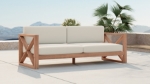 Picture of Outdoor Collection - Water Resistant Fabric Upholsetered Outdoor Patio Sofa, Loveseat, Chair and Coffee Table