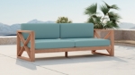 Picture of Outdoor Collection - Water Resistant Fabric Upholsetered Outdoor Patio Sofa, Loveseat, Chair and Coffee Table