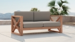 Picture of Outdoor Collection - Water Resistant Fabric Upholsetered Outdoor Patio Sofa, Loveseat, Chair and Coffee Table