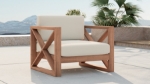 Picture of Outdoor Collection - Water Resistant Fabric Upholsetered Outdoor Patio Sofa, Loveseat, Chair and Coffee Table