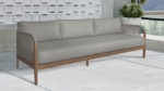 Picture of Outdoor Collection - Water Resistant Fabric Upholstered Outdoor Patio Sofa, Loveseat, Chair and Lounger