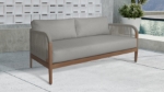 Picture of Outdoor Collection - Water Resistant Fabric Upholstered Outdoor Patio Sofa, Loveseat, Chair and Lounger