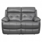 Picture of Dark Gray genuine leather loveseat