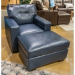 Picture of Navy Genuine leather Chair