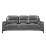 Picture of Genuine Leather Dark Grey Sofa