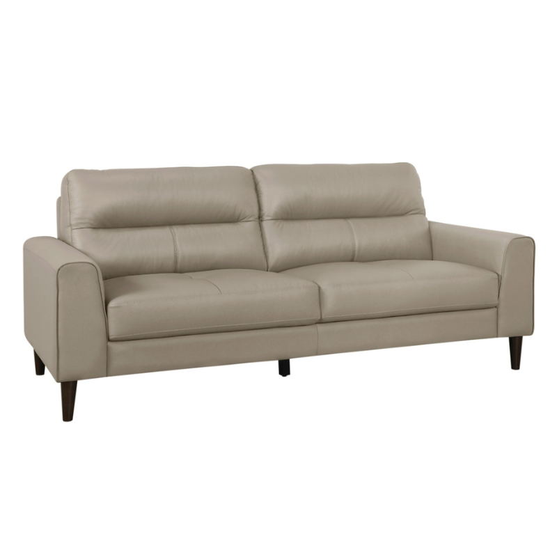 Picture of Genuine Leather Latte Sofa