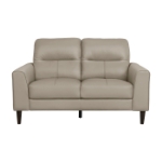 Picture of Genuine Leather Latte Loveseat