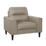 Picture of Genuine Leather Latte Chair