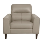 Picture of Genuine Leather Latte Chair