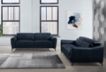 Picture of Genuine Leather Navy Blue Sofa