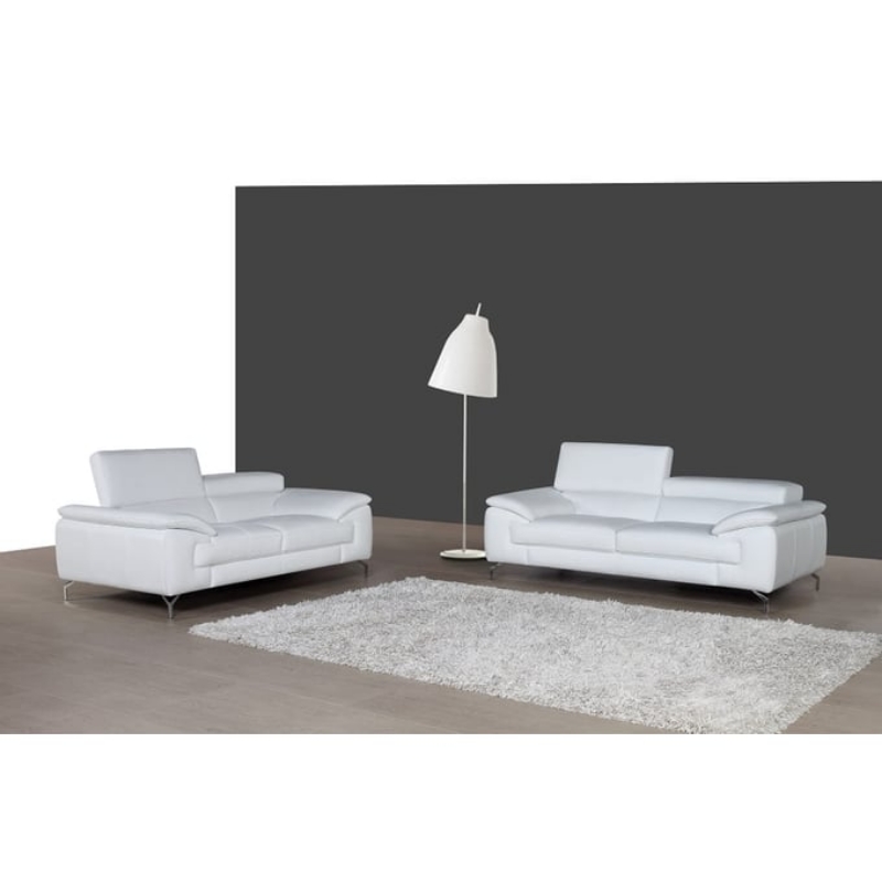 Picture of Genuine Leather White Sofa