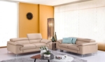 Picture of Genuine Leather Peanut Loveseat