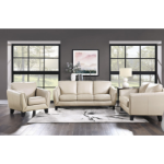 Picture of Genuine leather Beige Sofa