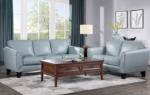 Picture of Genuine leather Aqua Sofa, Loveseat and Chair