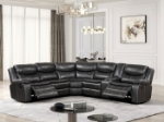 Picture of Leather reclining sectional w/ Storage and 2 Cup holders