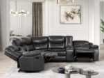 Picture of Leather reclining sectional w/ Storage and 2 Cup holders