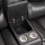 Picture of Leather reclining sectional w/ Storage and 2 Cup holders