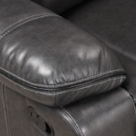 Picture of Leather reclining sectional w/ Storage and 2 Cup holders