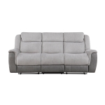 Picture of Grey or White Finish Reclining Sofa