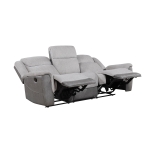 Picture of Grey or White Finish Reclining Sofa