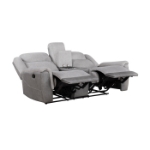 Picture of Grey or White Finish Reclining Loveseat
