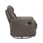 Picture of Genuine leather Dark brown Glider Reclining Chair