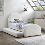 Picture of Fabric Upholstered Twin Trundle Bed