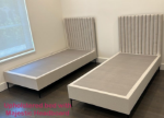Picture of Upholstered bed with Majestic Headboard