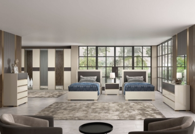 Show details for 48" Champagne Color Gloss Bed Picture of 48" Champagne Color Gloss Bed