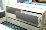 Picture of Champagne Color Gloss Dresser and Mirror