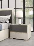 Picture of 5Pc Champagne Color Gloss Bedroom Set