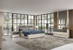 Picture of 5Pc Champagne Color Gloss Bedroom Set